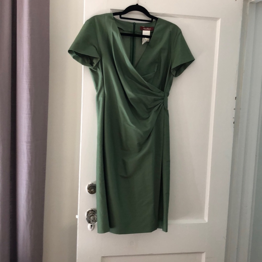 Max Mara classic wrap front dress size 10